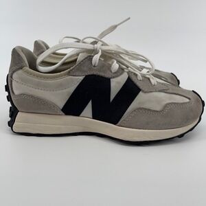 New Balance 327 Kids Sneakers Boy Size 1.5 Youth Running Shoes White Gray